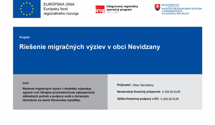 Riešenie migračných výziev v obci Nevidzany